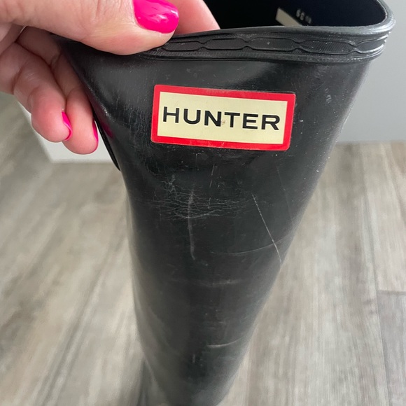 Hunter womens rain boots - used - Picture 2 of 3